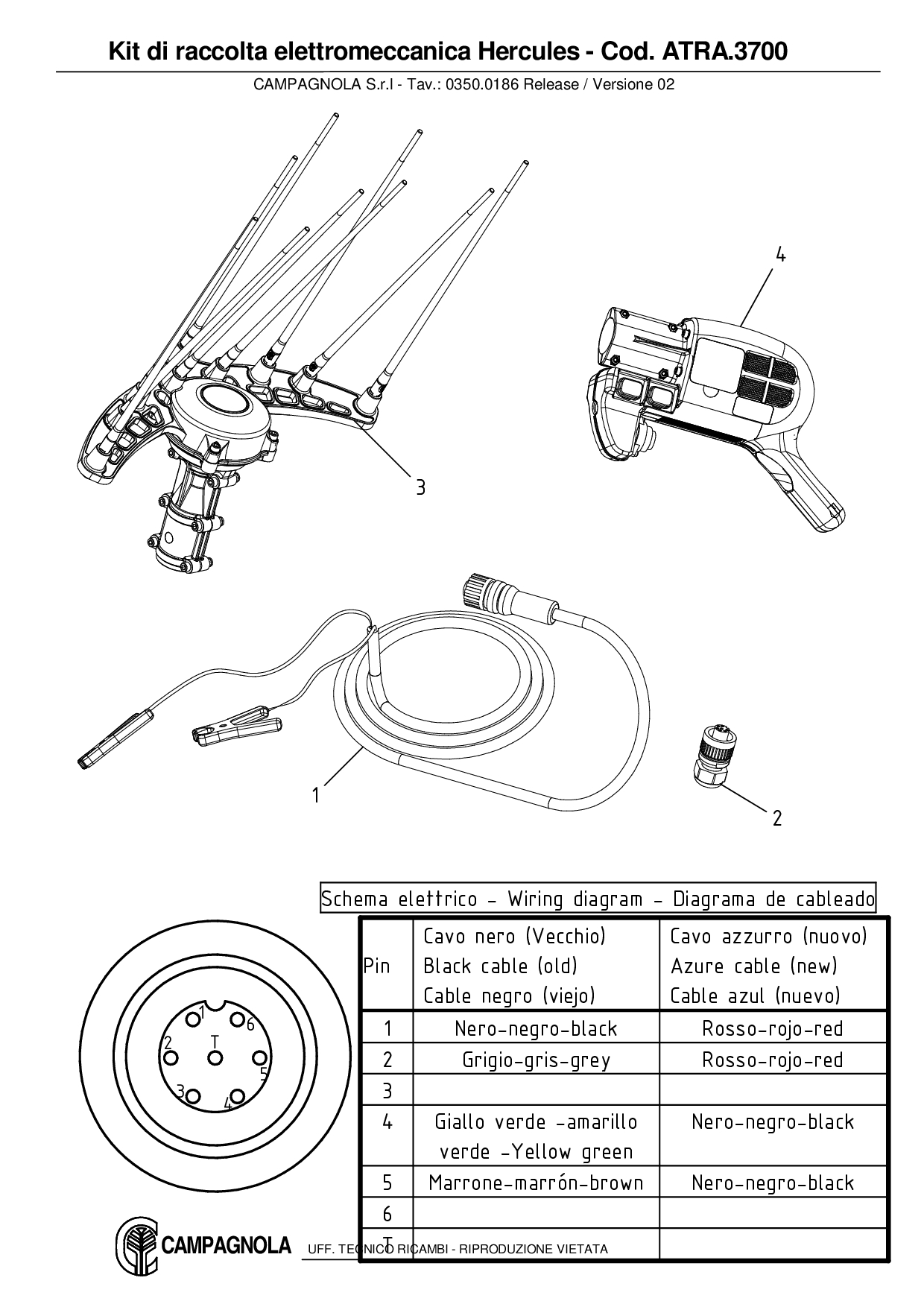 ATRA.3700_Kit di raccolta elettromeccanica Hercules